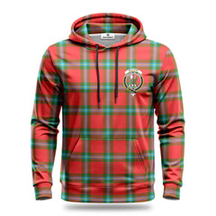 McLaine of Loch Buie Tartan Crest Hoodie