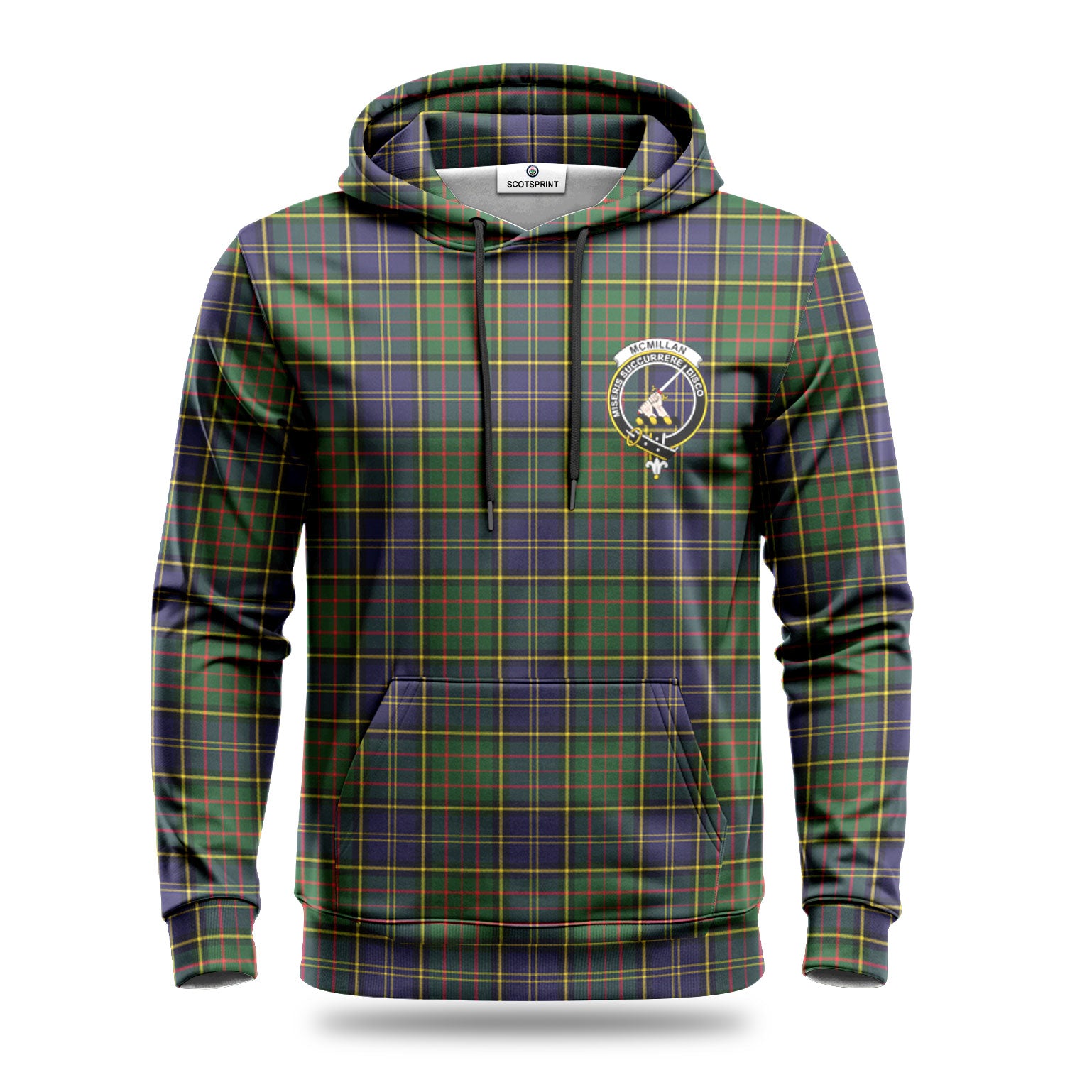 McMillan Hunting Modern Tartan Crest Hoodie