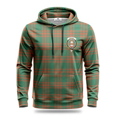 Menzies Green Ancient Tartan Crest Hoodie