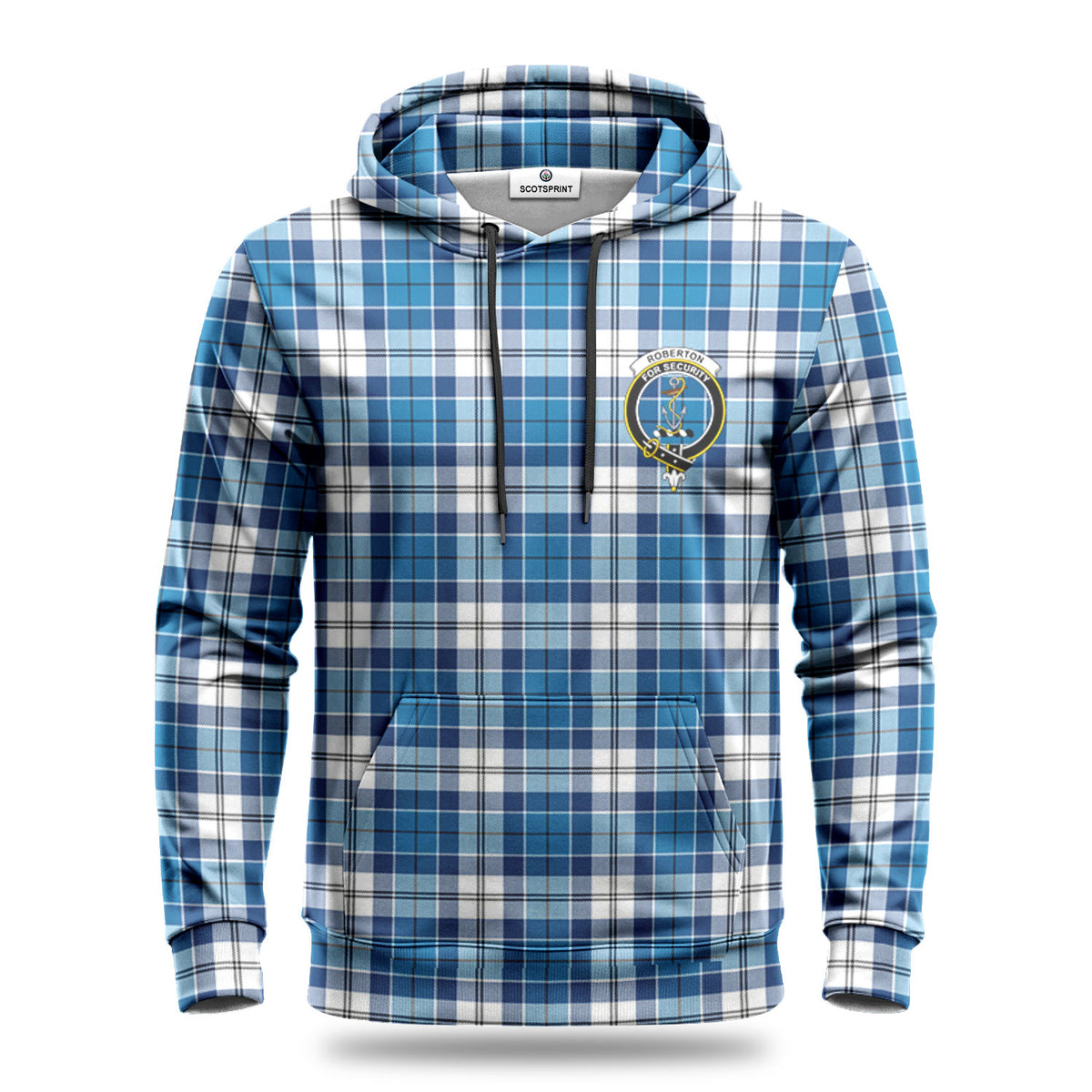 Roberton Tartan Crest Hoodie