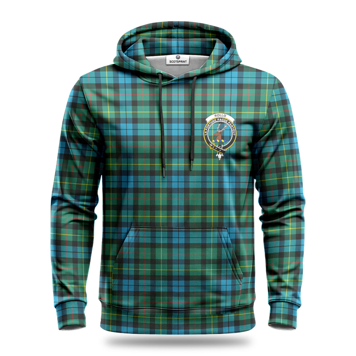 Rollo Ancient Tartan Crest Hoodie