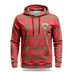 Ross Modern Tartan Crest Hoodie