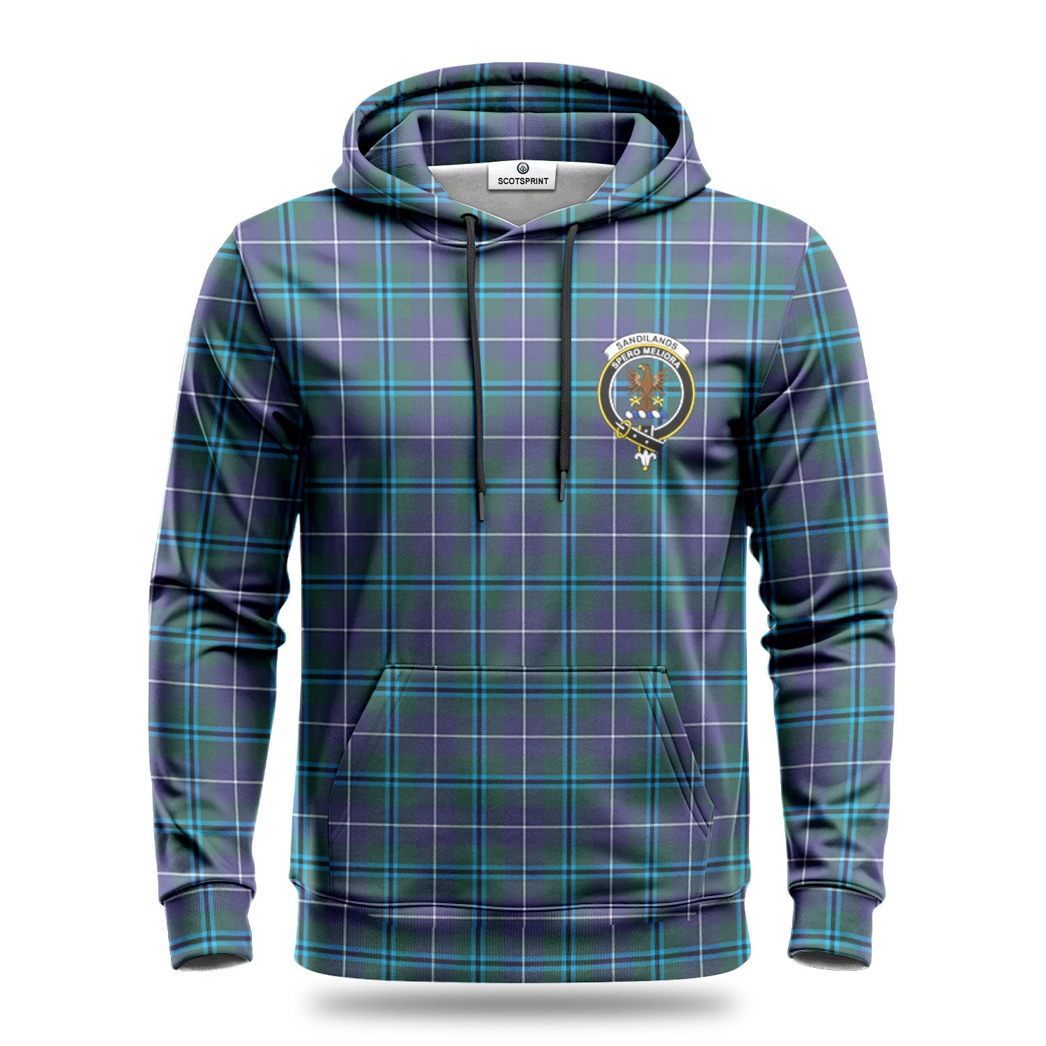 Sandilands Tartan Crest Hoodie