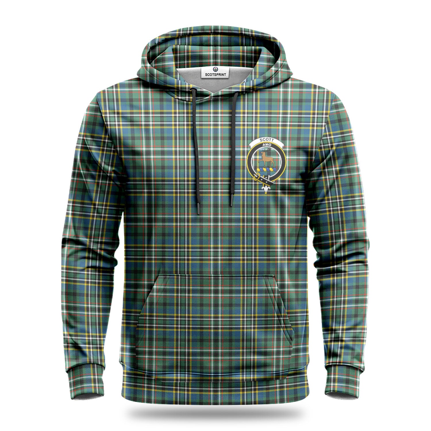 Scott Green Ancient Tartan Crest Hoodie