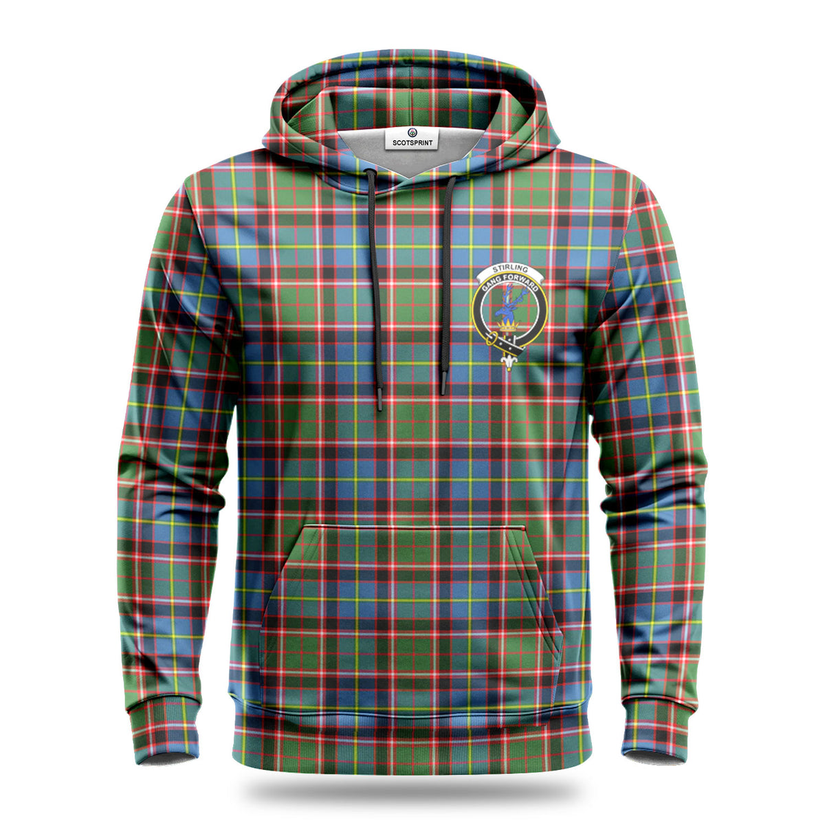 Stirling (of Cadder-Present Chief) Tartan Crest Hoodie