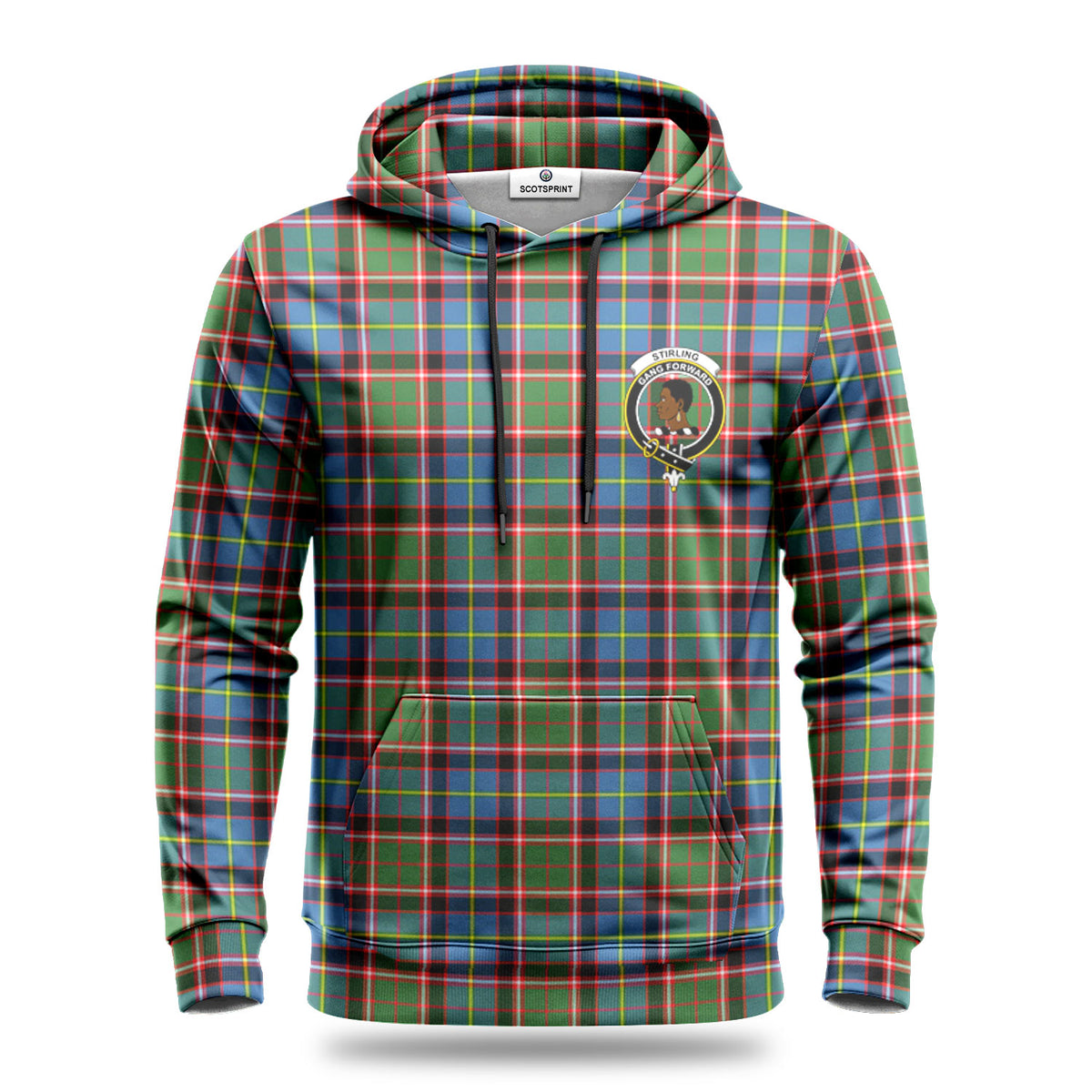 Stirling (of Keir) Tartan Crest Hoodie