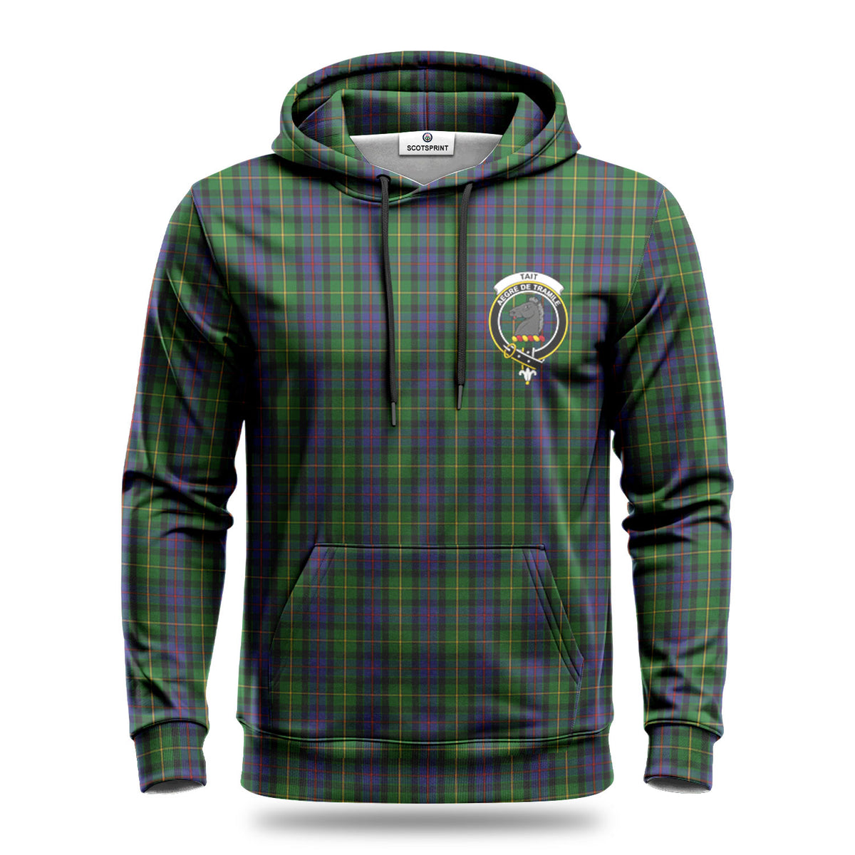 Tait Tartan Crest Hoodie