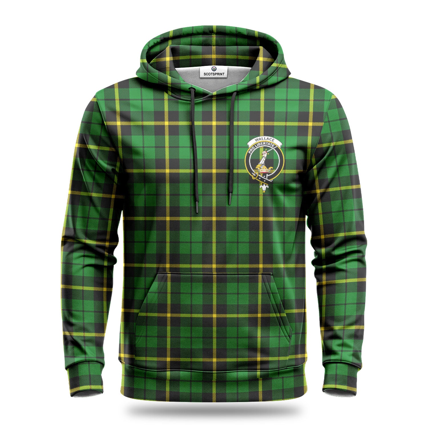 Wallace Hunting Modern Tartan Crest Hoodie