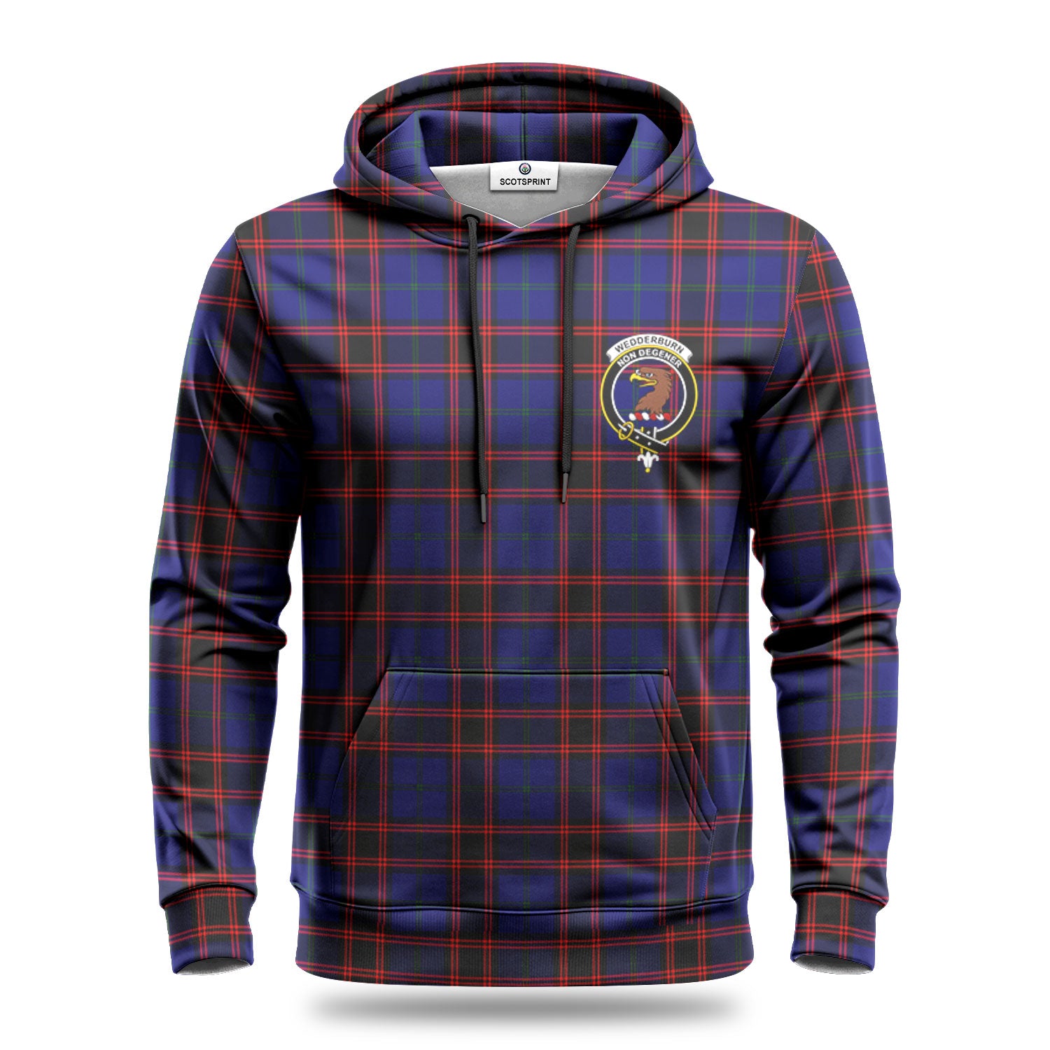 Wedderburn Tartan Crest Hoodie