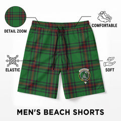 Anstruther Tartan Crest Men's Beach Shorts