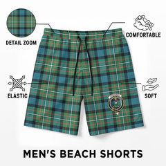 Ferguson Ancient Tartan Crest Men's Beach Shorts