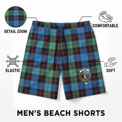 Guthrie Ancient Tartan Crest Men's Beach Shorts