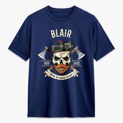 Blair Dress Tartan Crest 2D T-shirt - Alba Skull Style