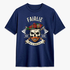 Fairlie Tartan Crest 2D T-shirt - Alba Skull Style