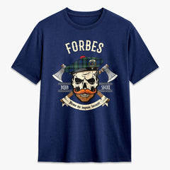 Forbes Ancient Tartan Crest 2D T-shirt - Alba Skull Style