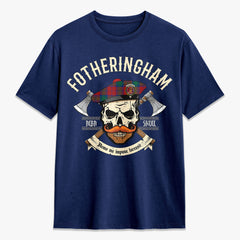 Fotheringham Tartan Crest 2D T-shirt - Alba Skull Style