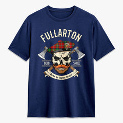 Fullarton Tartan Crest 2D T-shirt - Alba Skull Style