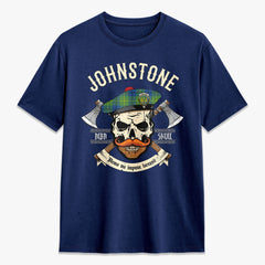 Johnstone Ancient Tartan Crest 2D T-shirt - Alba Skull Style