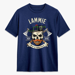 Lammie Tartan Crest 2D T-shirt - Alba Skull Style