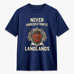 Langlands Tartan Crest 2D T-shirt - Never Underestimate Style
