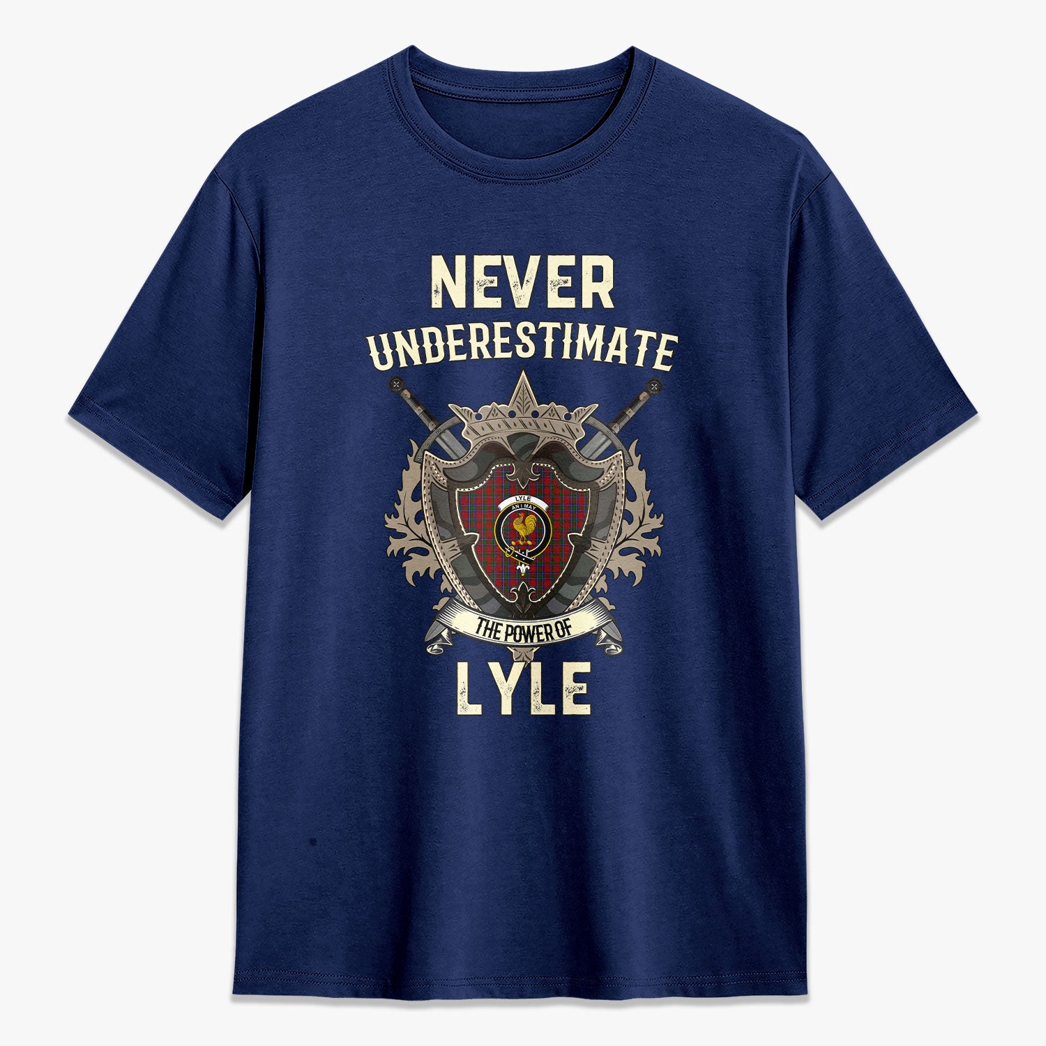 Lyle Tartan Crest 2D T-shirt - Never Underestimate Style