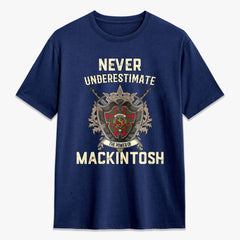 MacKintosh Modern Tartan Crest 2D T-shirt - Never Underestimate Style