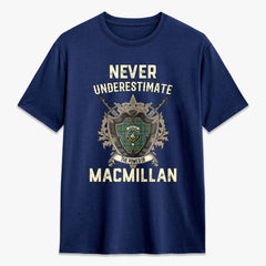 MacMillan Hunting Ancient Tartan Crest 2D T-shirt - Never Underestimate Style
