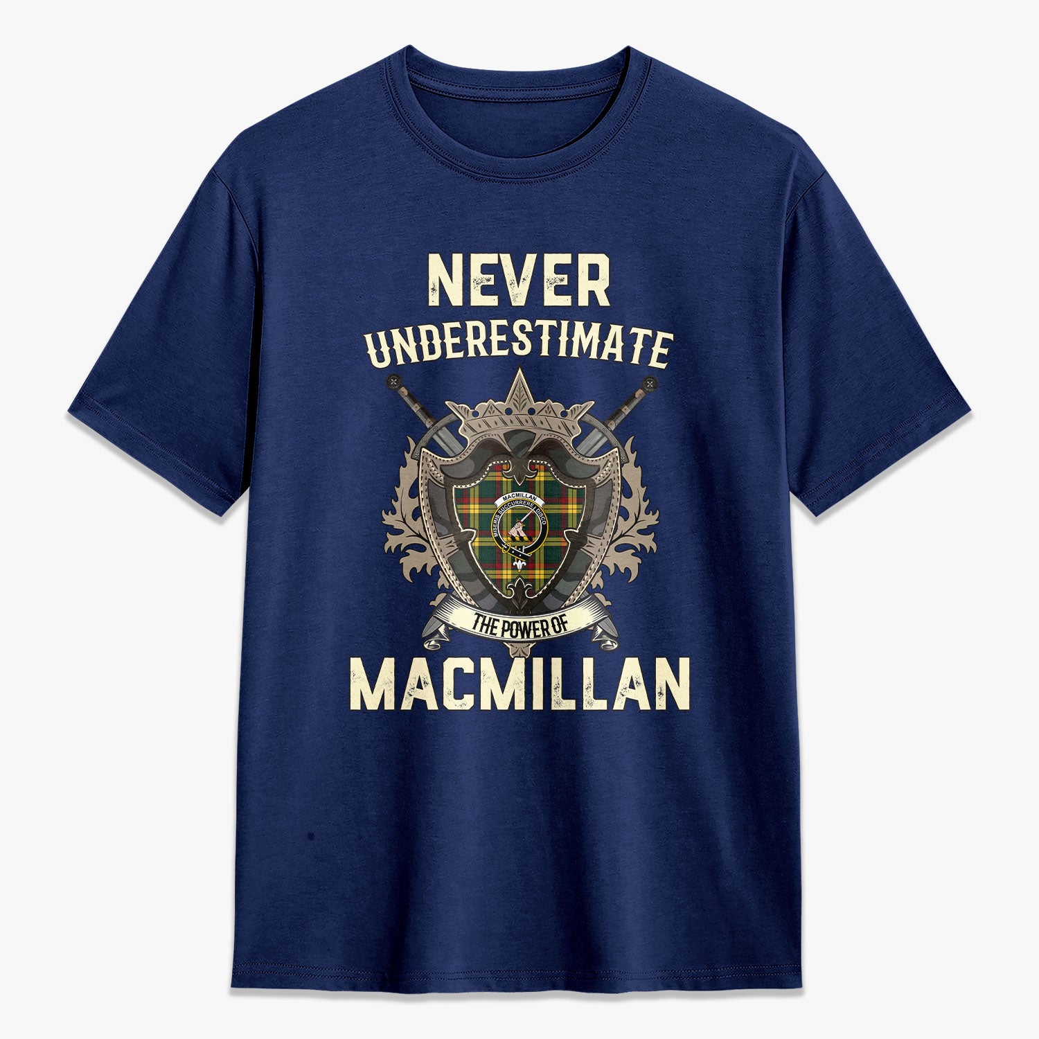 MacMillan Old Modern Tartan Crest 2D T-shirt - Never Underestimate Style