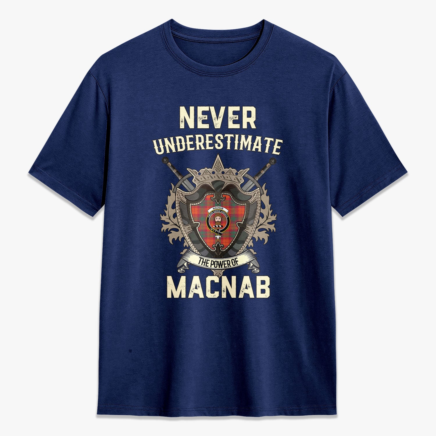 MacNab Ancient Tartan Crest 2D T-shirt - Never Underestimate Style