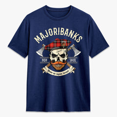 Majoribanks Tartan Crest 2D T-shirt - Alba Skull Style