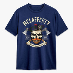 McLafferty Tartan Crest 2D T-shirt - Alba Skull Style