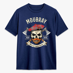 Moubray Tartan Crest 2D T-shirt - Alba Skull Style