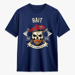 Rait Tartan Crest 2D T-shirt - Alba Skull Style