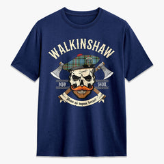 Walkinshaw Tartan Crest 2D T-shirt - Alba Skull Style