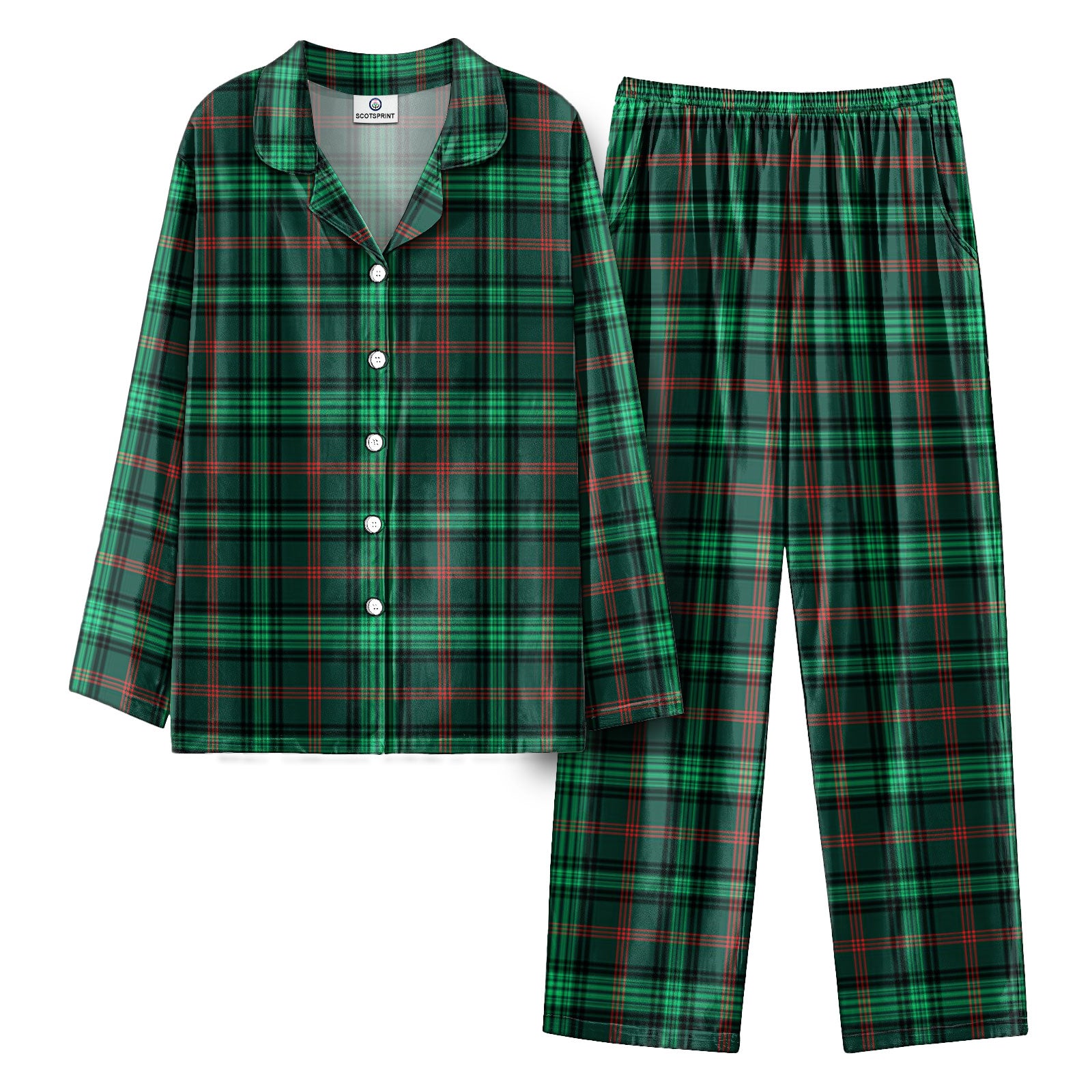 Ross Hunting Modern Tartan Pajama Set