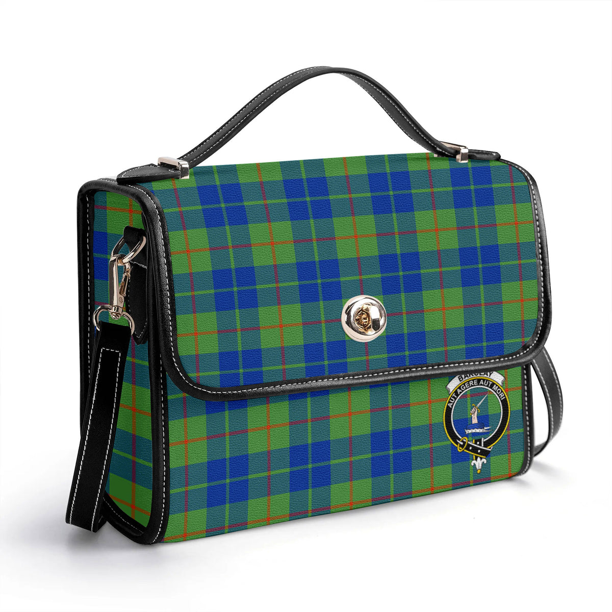 Barclay Hunting Ancient Tartan Crest Satchel Bag