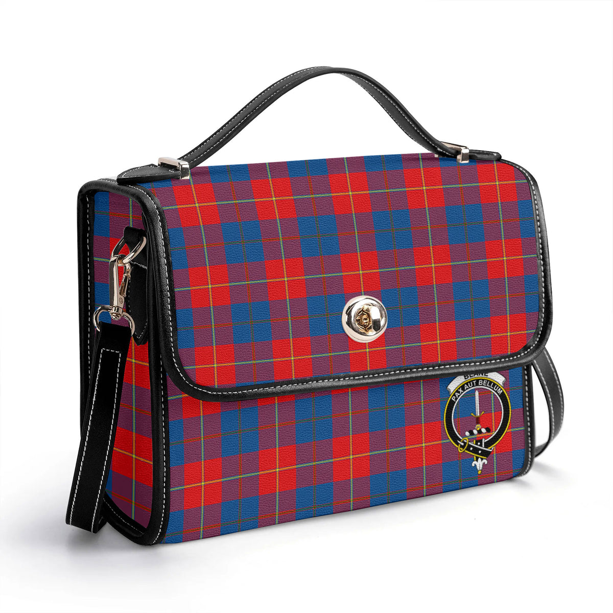 Blane Tartan Crest Satchel Bag