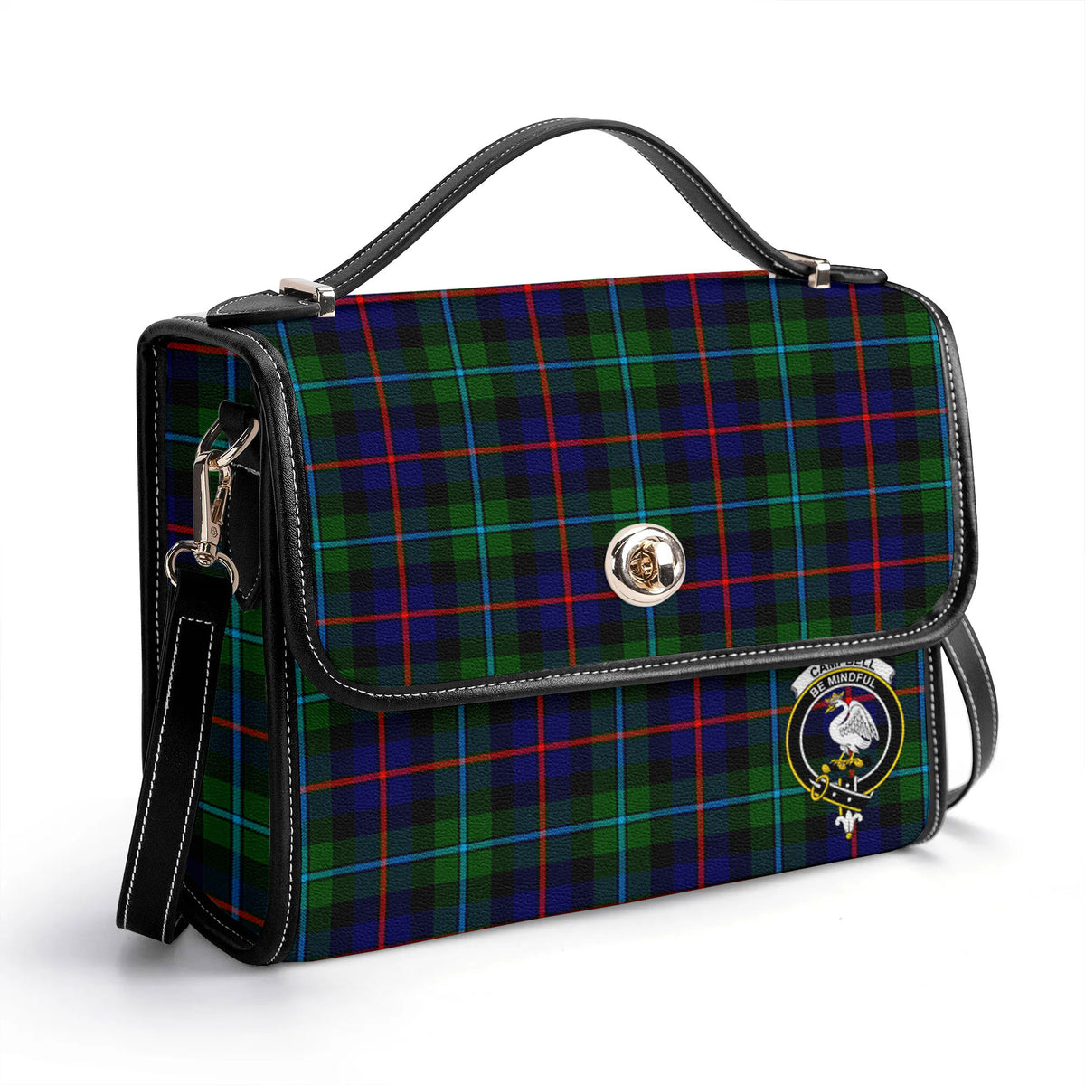 Campbell of Cawdor Modern Tartan Crest Satchel Bag
