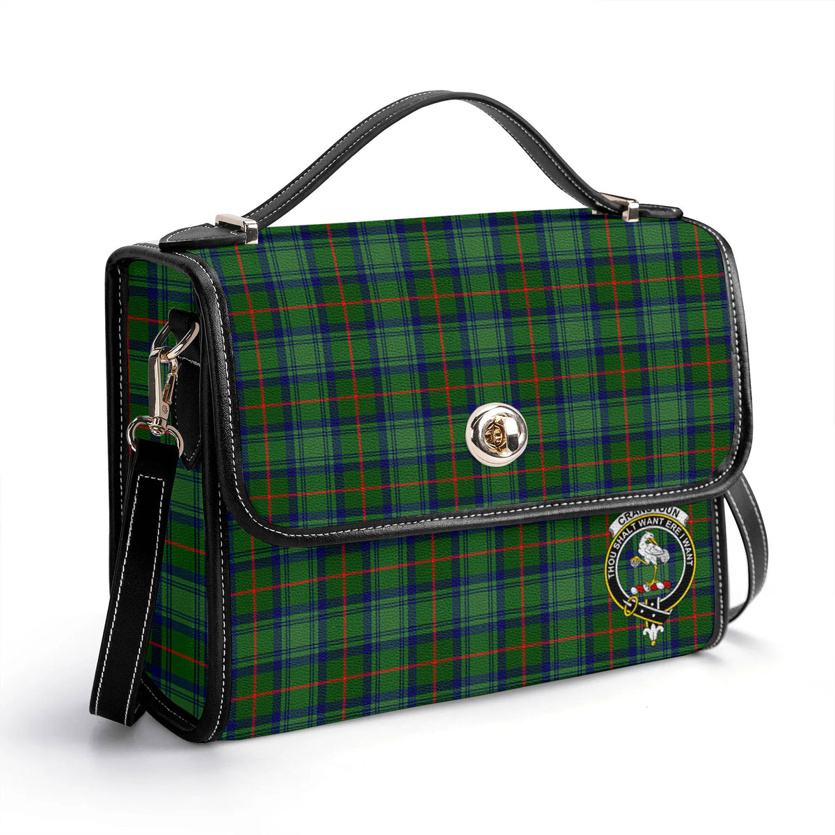 Cranstoun Tartan Crest Satchel Bag