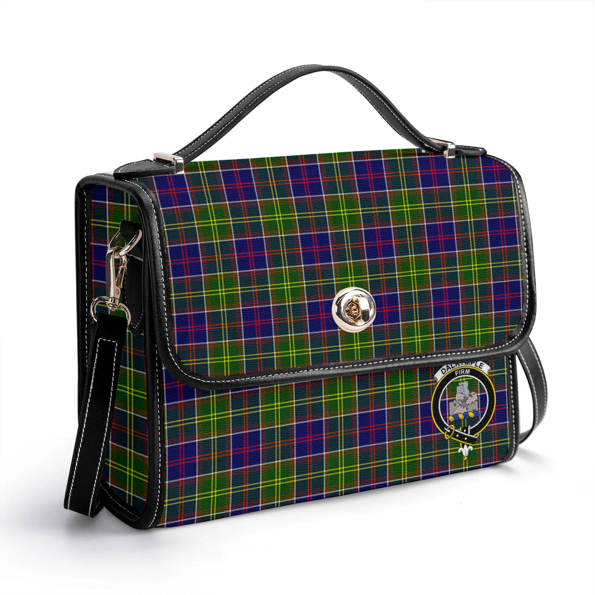 Dalrymple Tartan Crest Satchel Bag