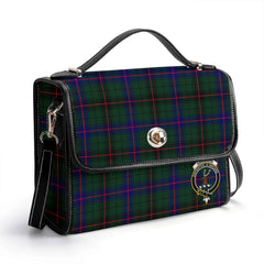 Davidson Modern Tartan Crest Satchel Bag