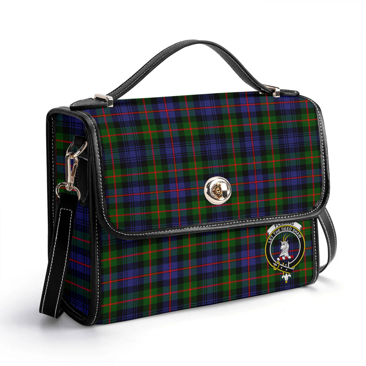 Fleming Tartan Crest Satchel Bag