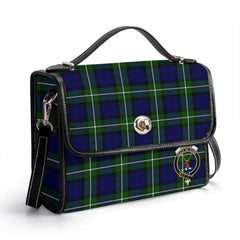 Forbes Modern Tartan Crest Satchel Bag