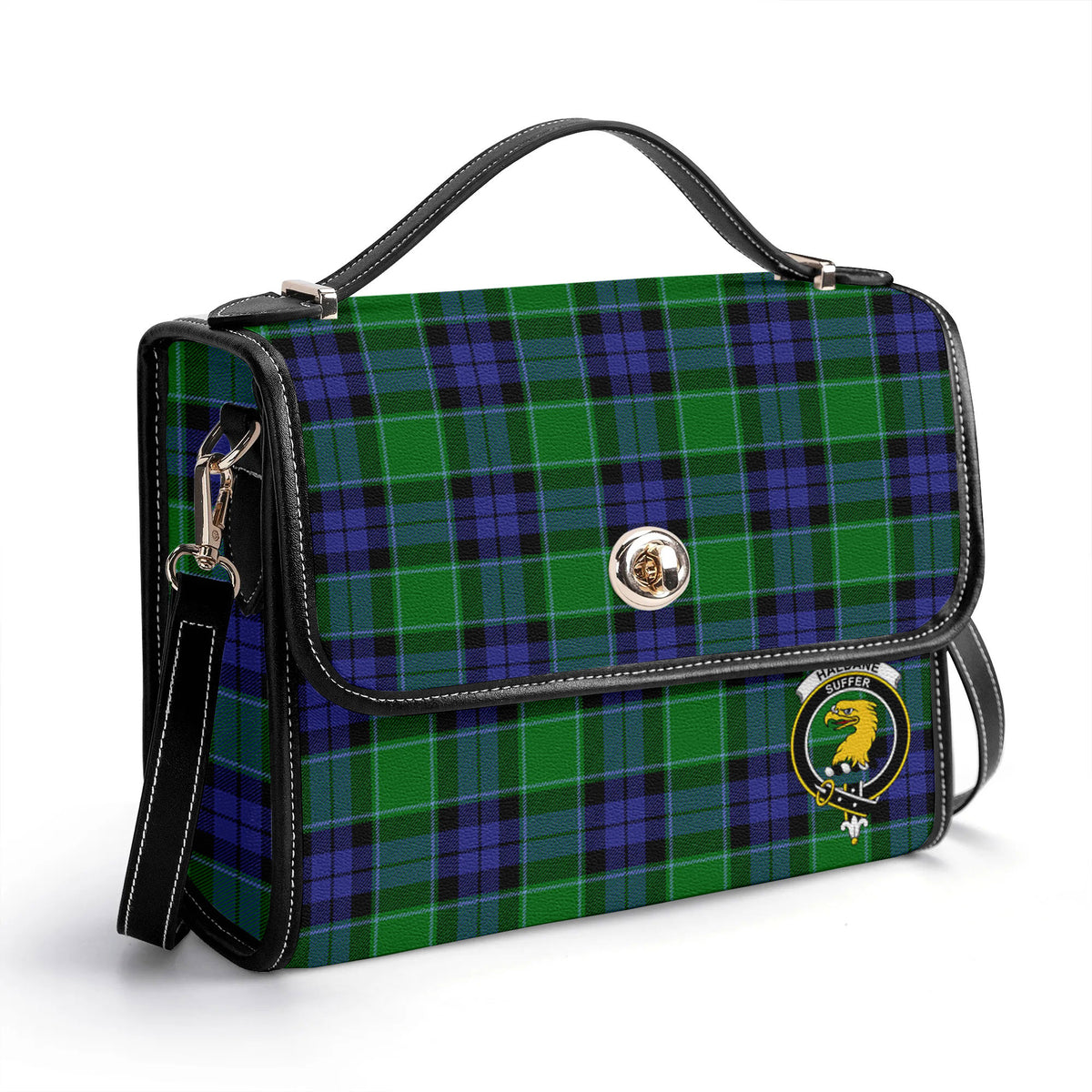Haldane Tartan Crest Satchel Bag