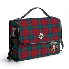 Lindsay Modern Tartan Crest Satchel Bag