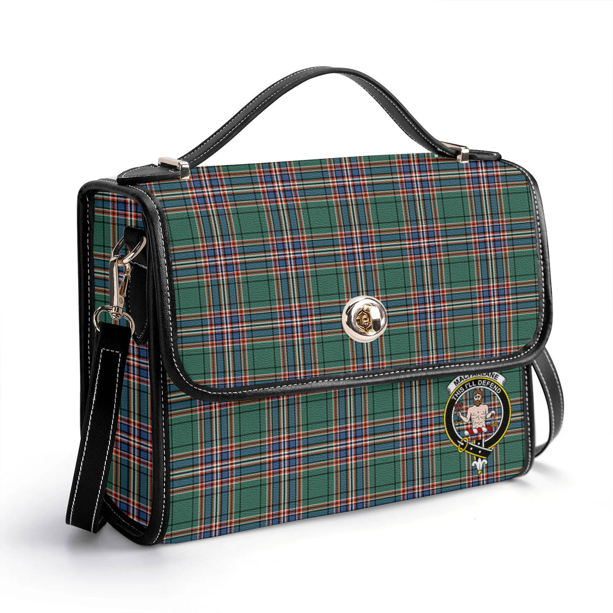 MacFarlane Hunting Ancient Tartan Crest Satchel Bag