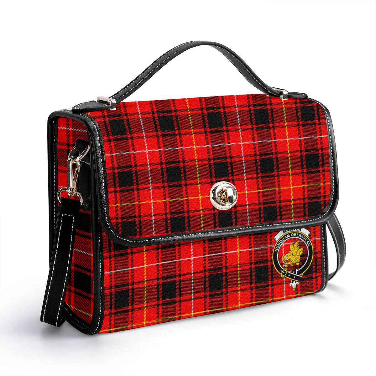 MacIver Modern Tartan Crest Satchel Bag