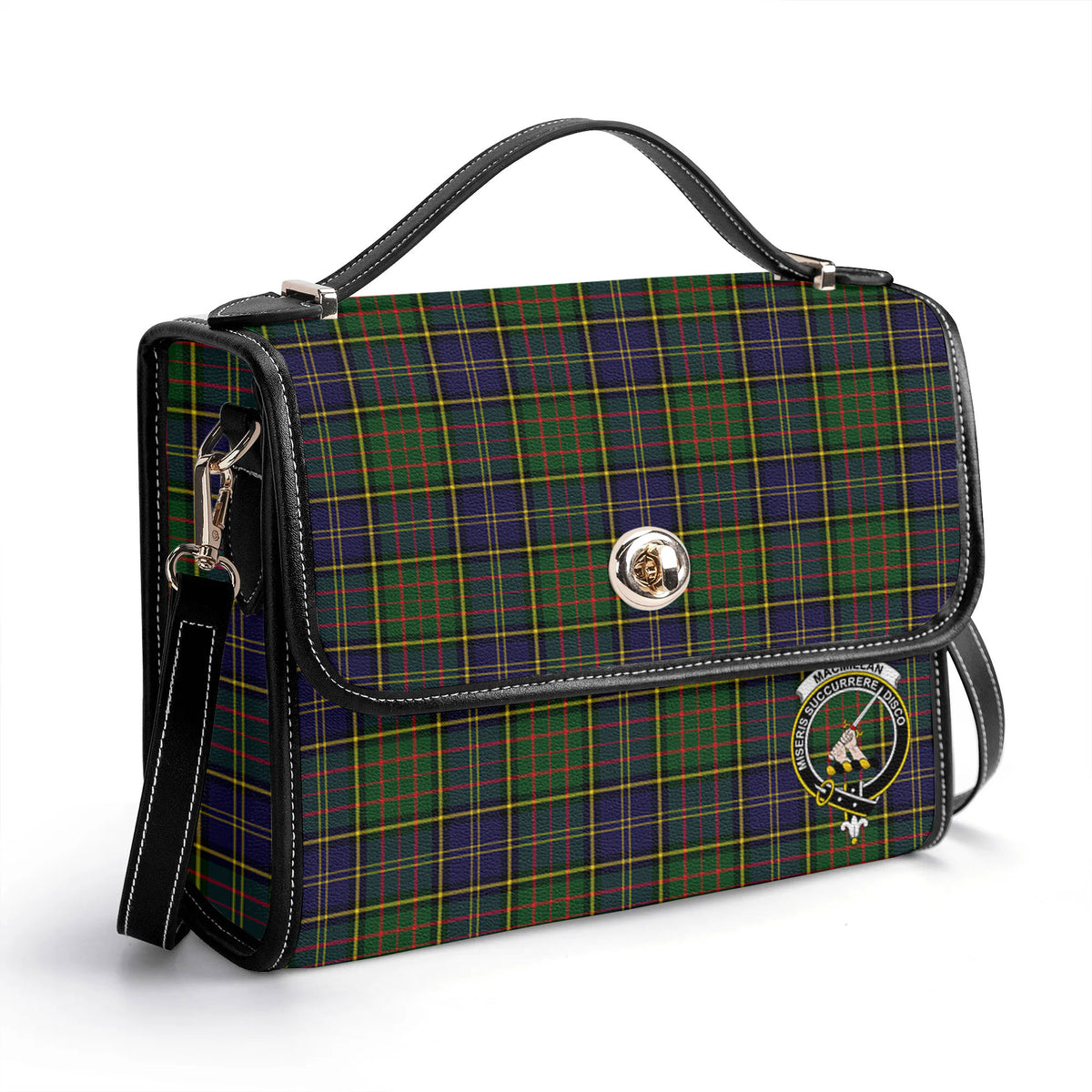 MacMillan Hunting Modern Tartan Crest Satchel Bag