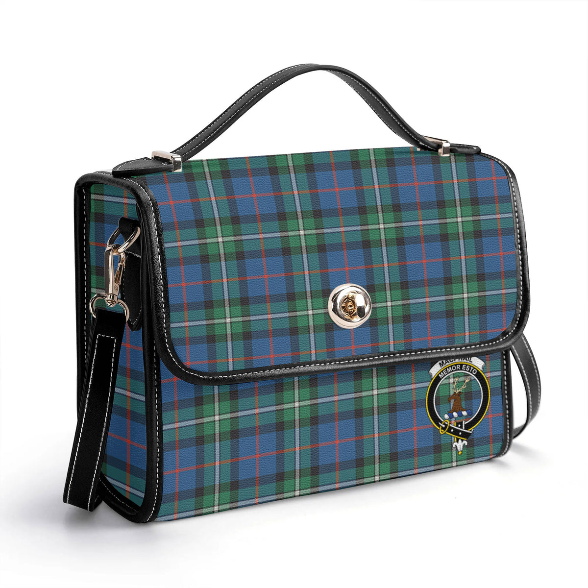 MacPhail Hunting Ancient Tartan Crest Satchel Bag