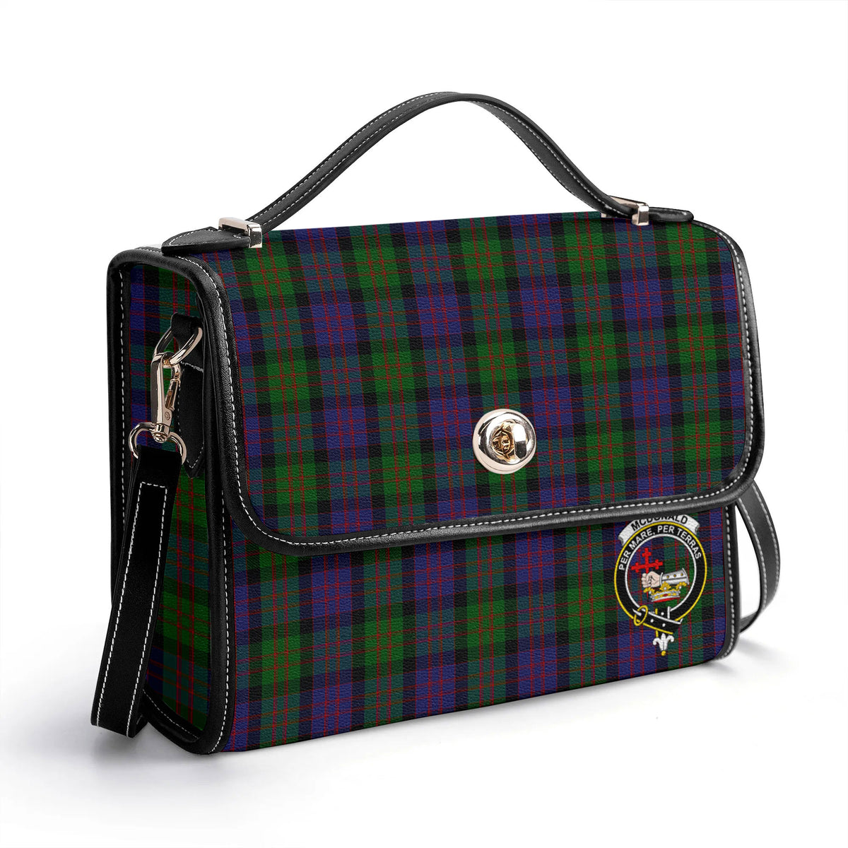 McDonald Tartan Crest Satchel Bag
